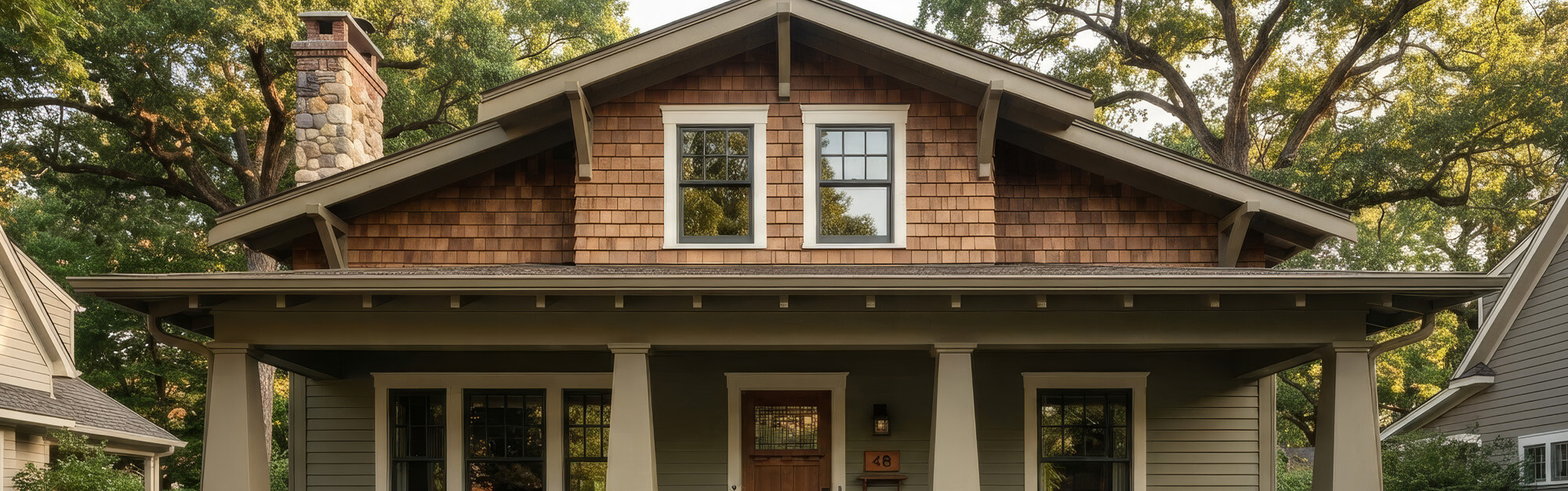 Double Hung windows on a home in Ohio